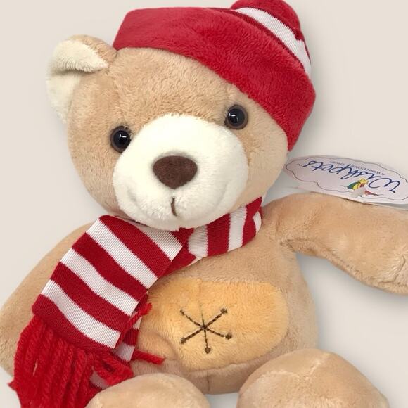 Wishpets NWT Jimi the Bear Christmas Holiday Plush Candy Cane Stripes 2006 - Picture 2 of 7